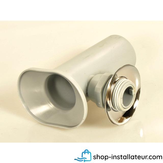 1 VAILLANT ABLAUFTRICHTER  376  R 1" MIT ROSETTE grau 